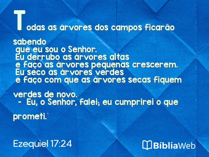 Ezequiel 17:24 em imagem para compartilhar