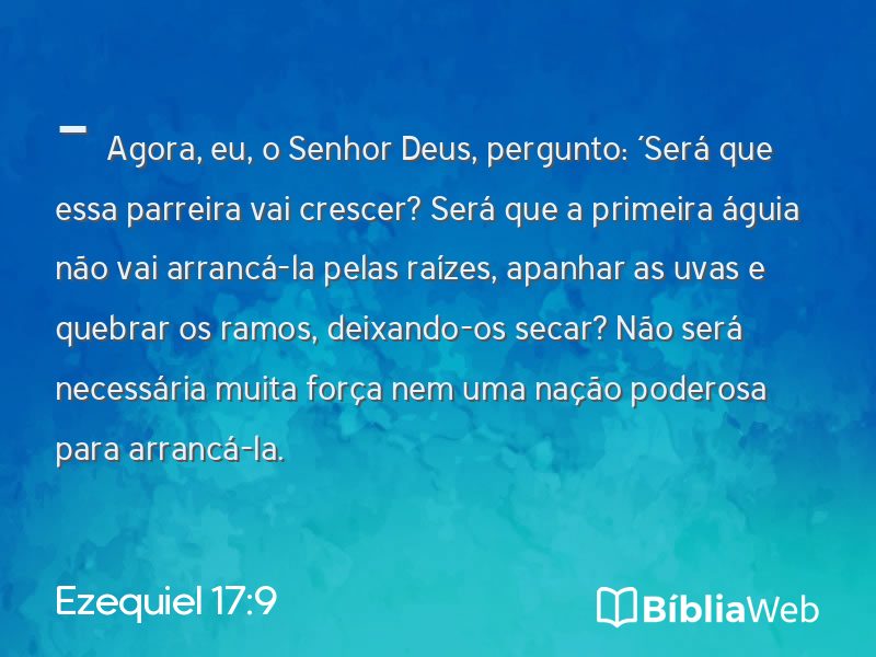 Ezequiel 17:9 em imagem para compartilhar