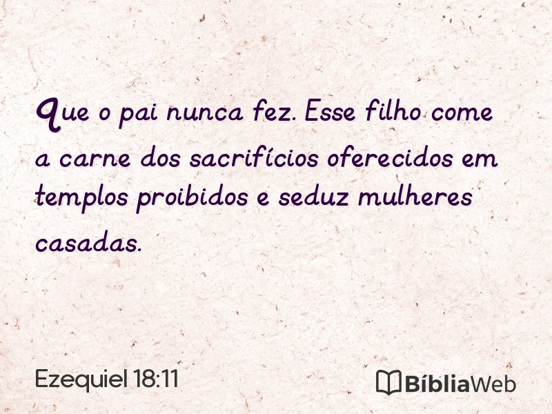 Ezequiel 18:11 em imagem para compartilhar