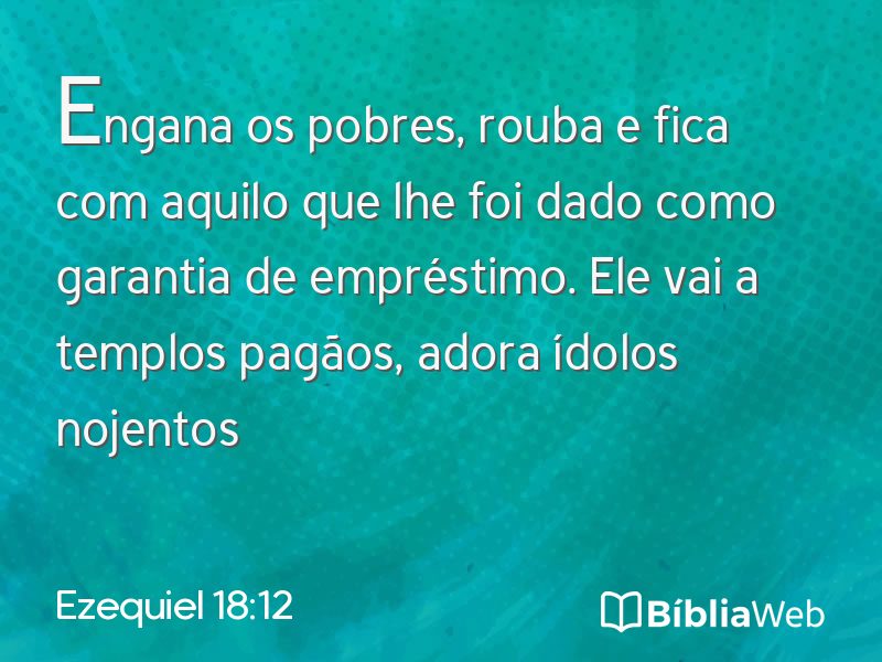 Ezequiel 18:12 em imagem para compartilhar