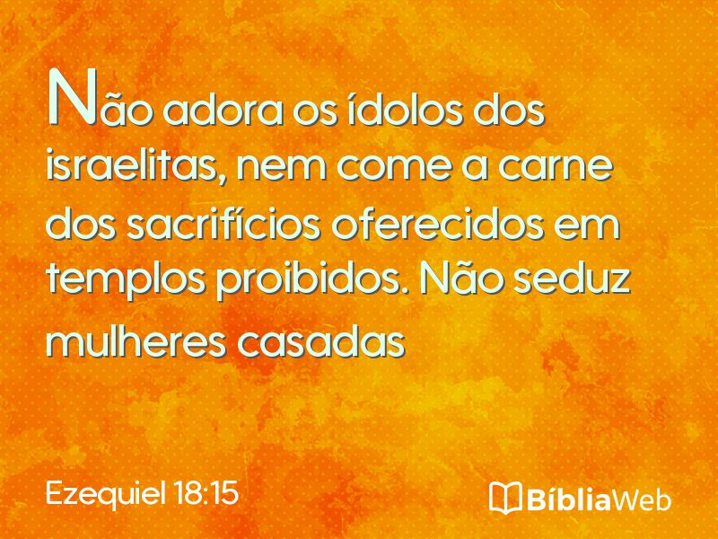 Ezequiel 18:15 em imagem para compartilhar