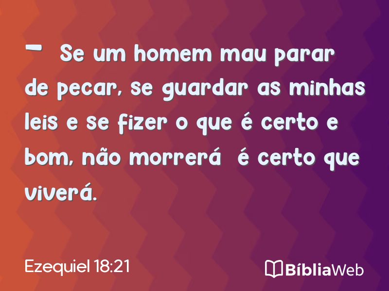 Ezequiel 18:21 em imagem para compartilhar