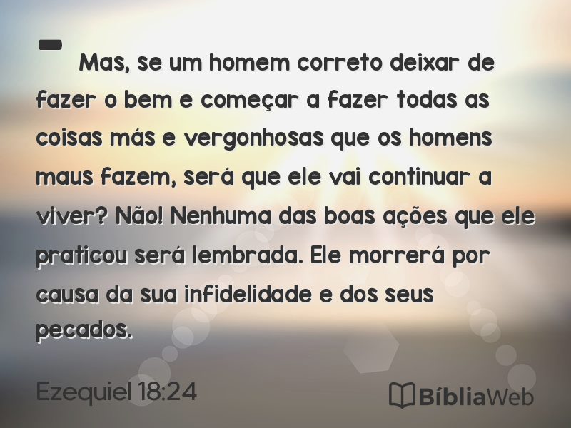 Ezequiel 18:24 em imagem para compartilhar