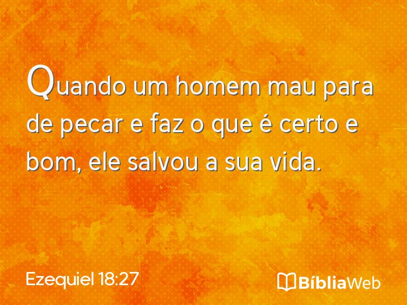 Ezequiel 18:27 em imagem para compartilhar
