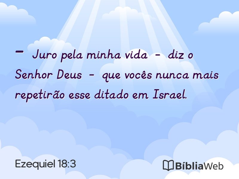 Ezequiel 18:3 em imagem para compartilhar