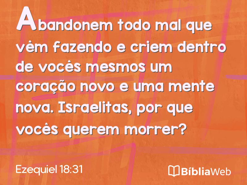 Ezequiel 18:31 em imagem para compartilhar