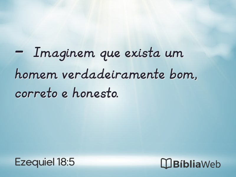 Ezequiel 18:5 em imagem para compartilhar