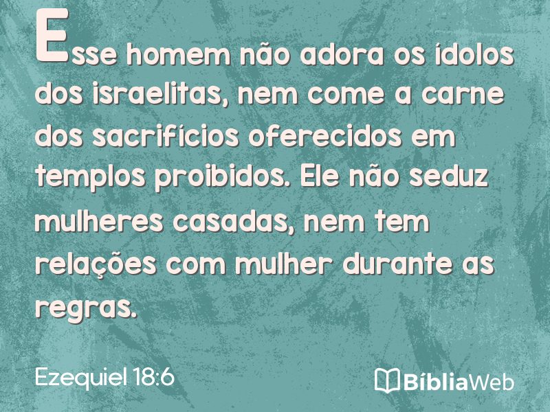 Ezequiel 18:6 em imagem para compartilhar