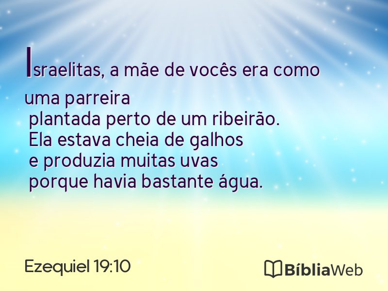 Ezequiel 19:10 em imagem para compartilhar