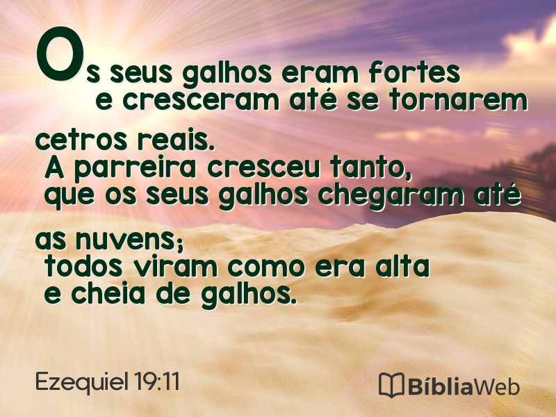 Ezequiel 19:11 em imagem para compartilhar