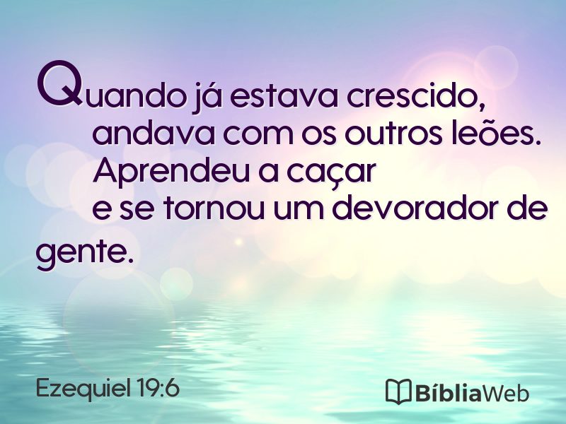 Ezequiel 19:6 em imagem para compartilhar