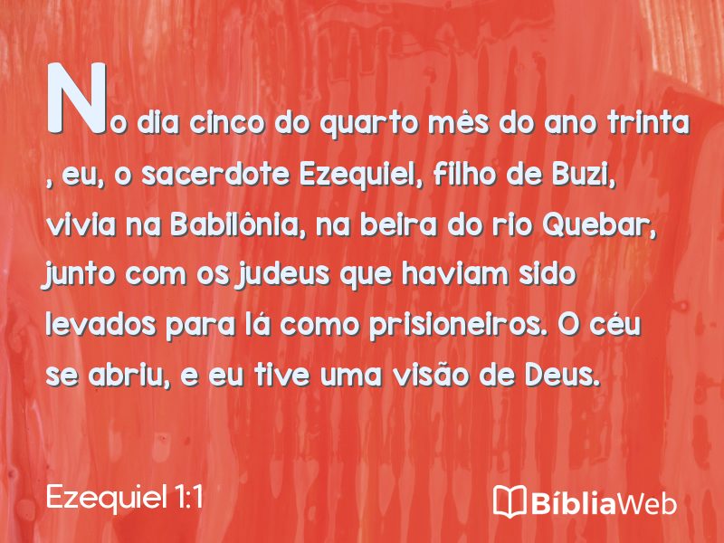 Ezequiel 1:1 em imagem para compartilhar