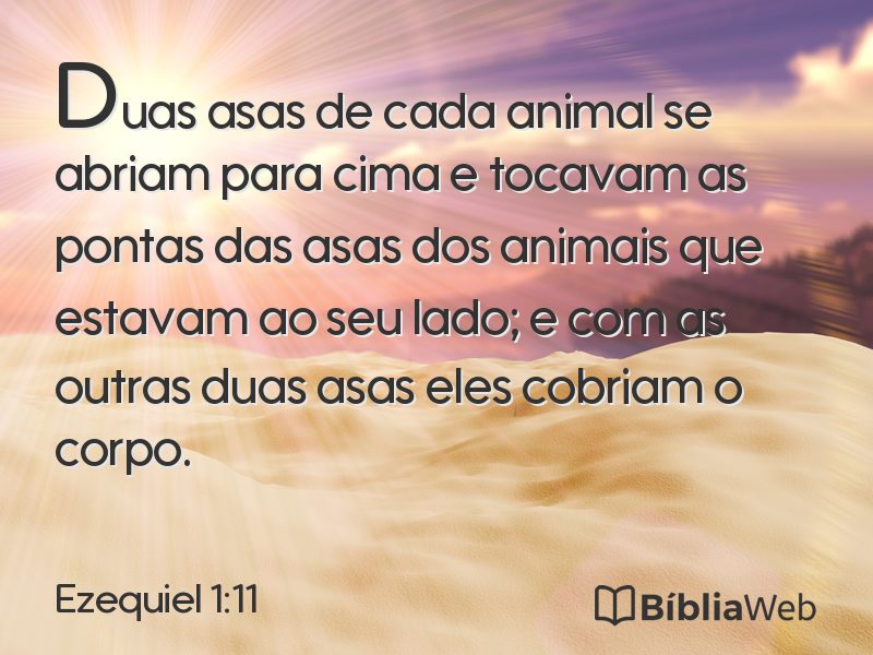 Ezequiel 1:11 em imagem para compartilhar