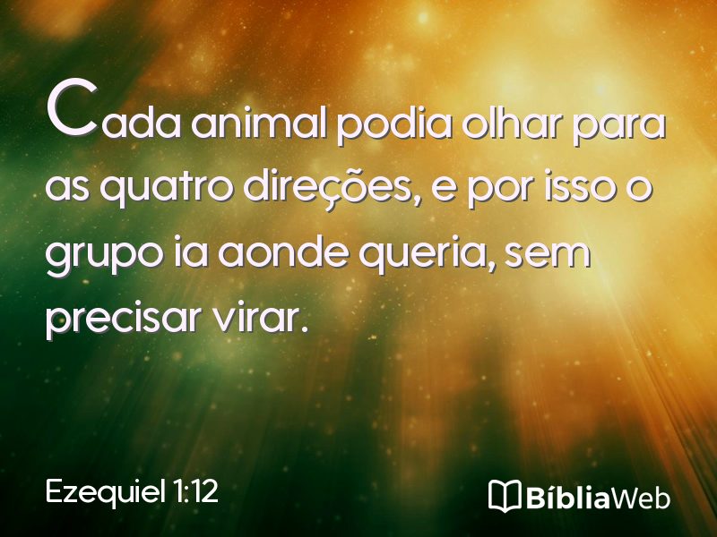 Ezequiel 1:12 em imagem para compartilhar