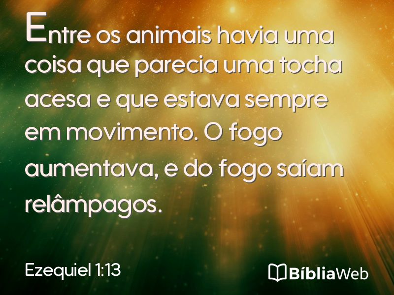Ezequiel 1:13 em imagem para compartilhar
