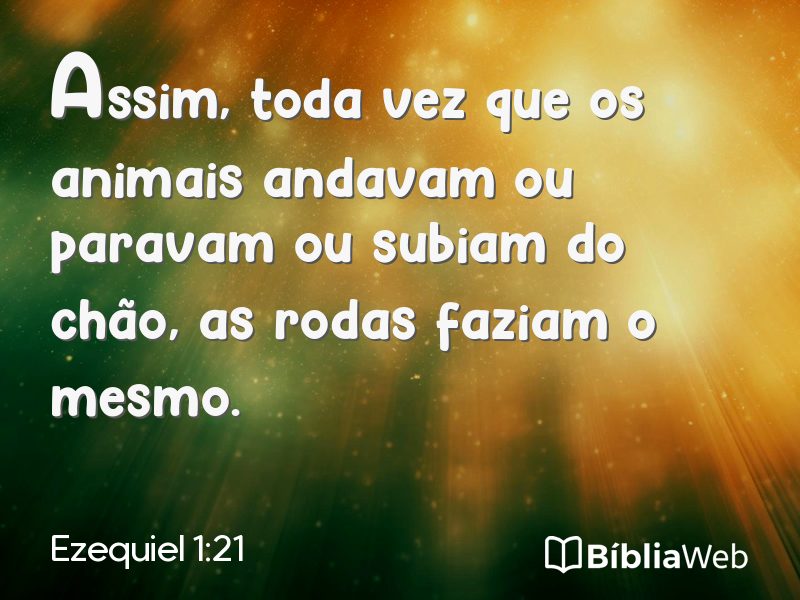 Ezequiel 1:21 em imagem para compartilhar