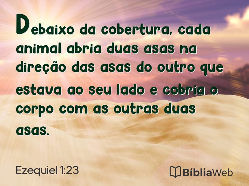 Ezequiel 1:23 em imagem para compartilhar