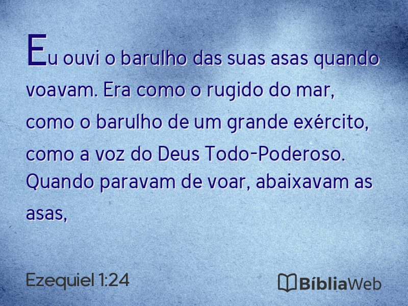 Ezequiel 1:24 em imagem para compartilhar