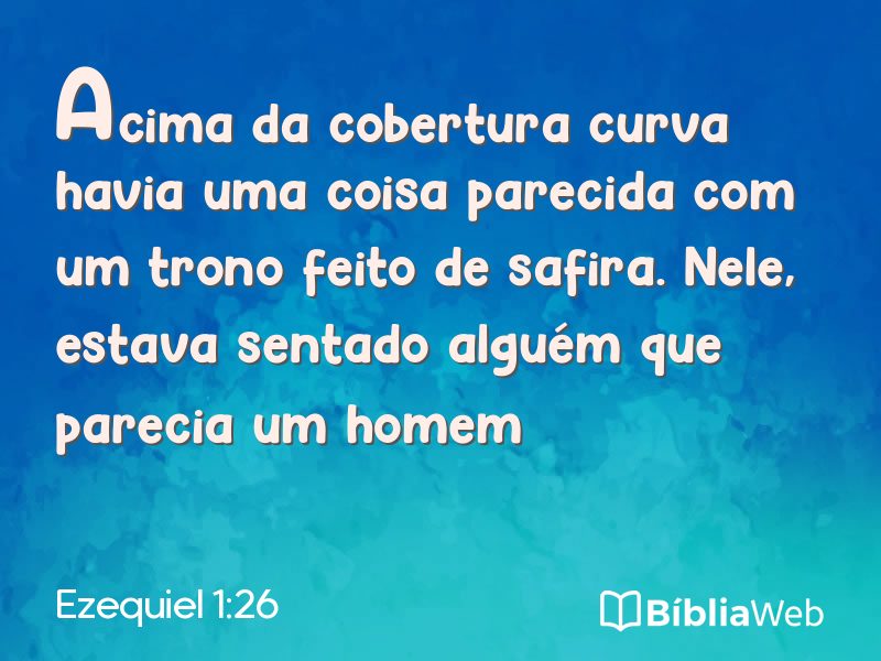 Ezequiel 1:26 em imagem para compartilhar