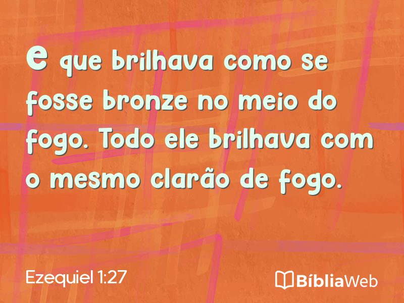 Ezequiel 1:27 em imagem para compartilhar