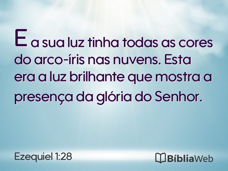 Ezequiel 1:28 em imagem para compartilhar
