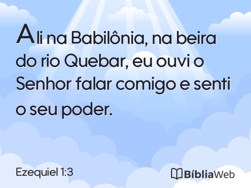 Ezequiel 1:3 em imagem para compartilhar