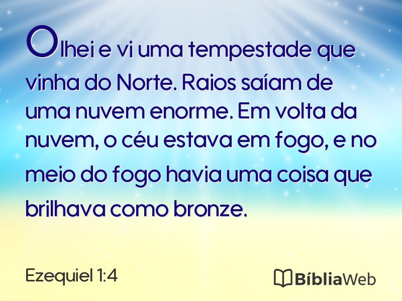 Ezequiel 1:4 em imagem para compartilhar