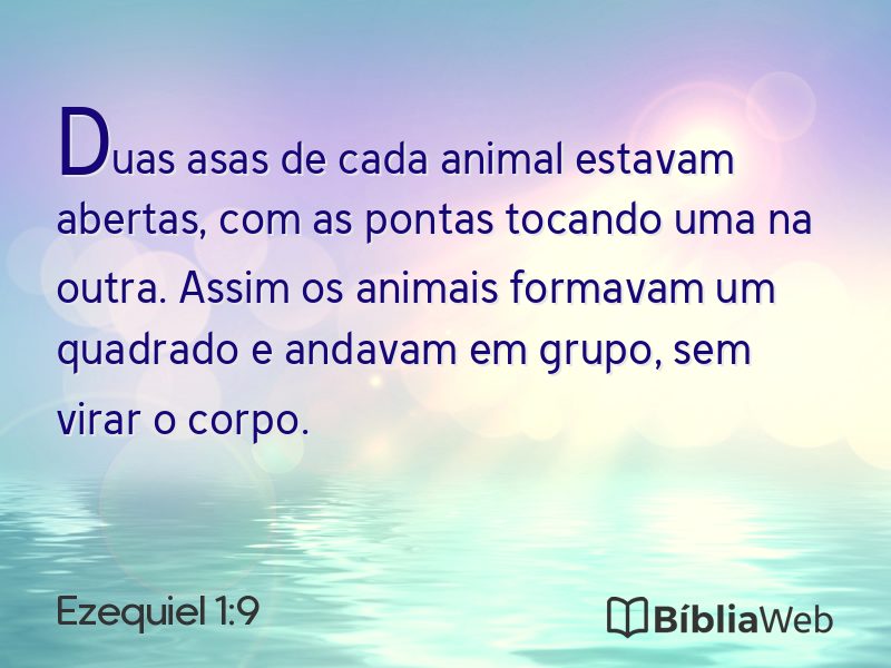Ezequiel 1:9 em imagem para compartilhar