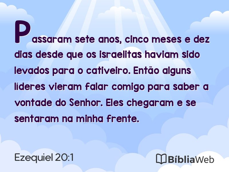 Ezequiel 20:1 em imagem para compartilhar