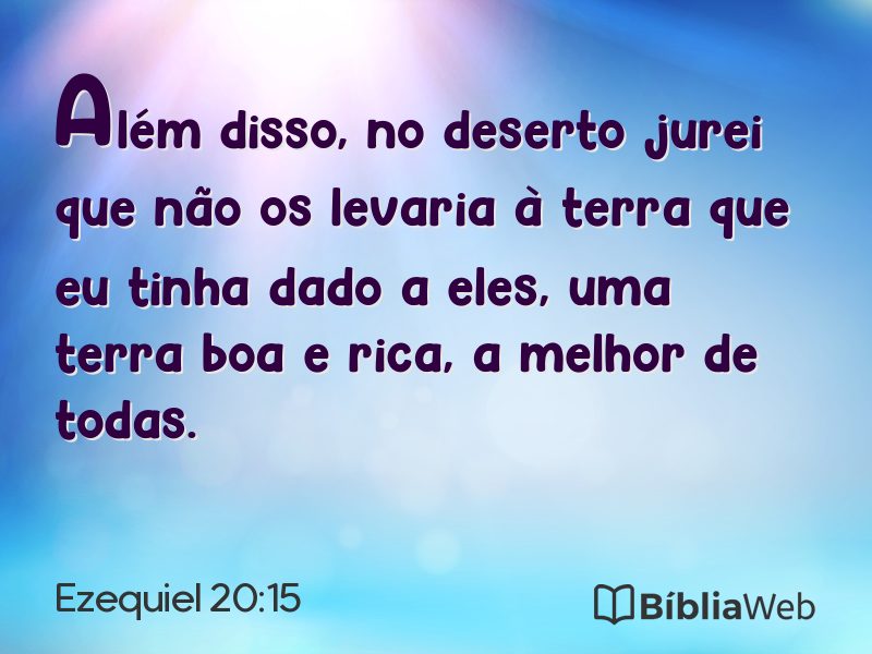 Ezequiel 20:15 em imagem para compartilhar