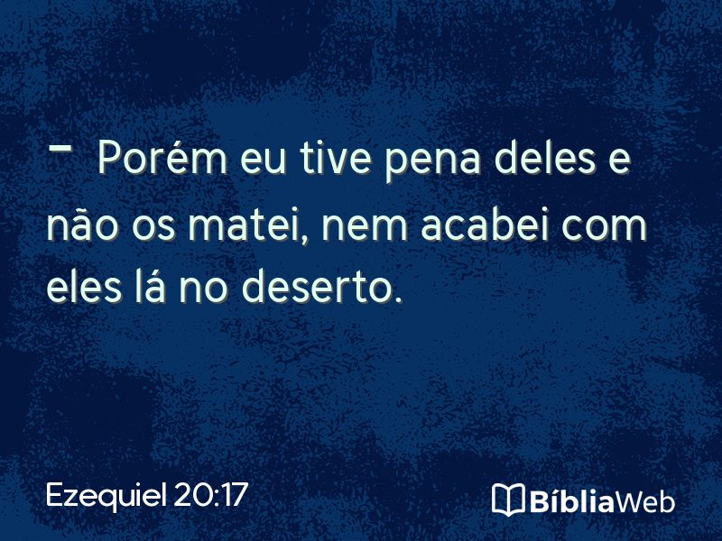 Ezequiel 20:17 em imagem para compartilhar
