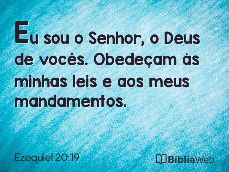 Ezequiel 20:19 em imagem para compartilhar