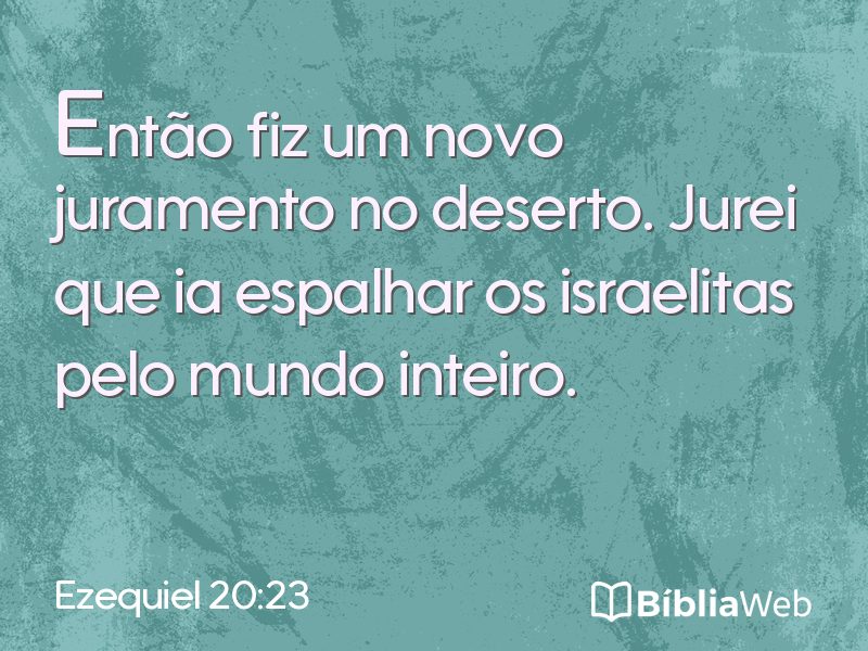 Ezequiel 20:23 em imagem para compartilhar