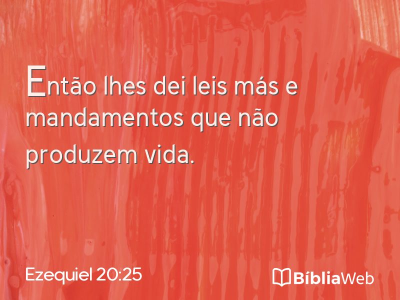Ezequiel 20:25 em imagem para compartilhar