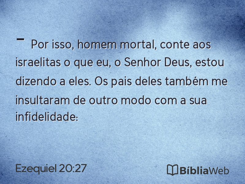Ezequiel 20:27 em imagem para compartilhar