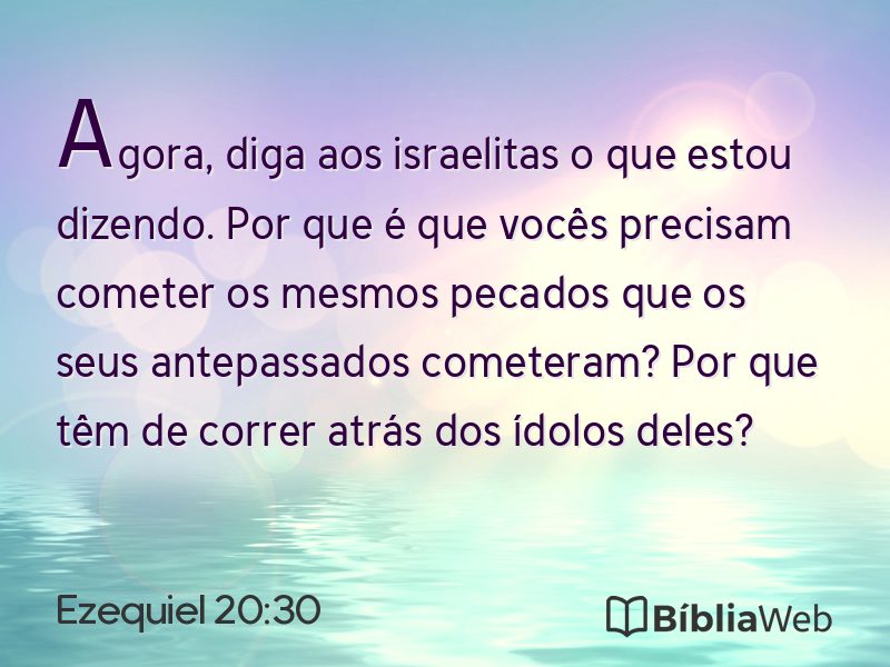 Ezequiel 20:30 em imagem para compartilhar