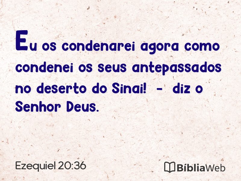 Ezequiel 20:36 em imagem para compartilhar