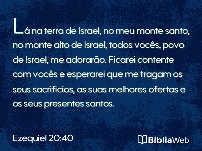 Ezequiel 20:40 em imagem para compartilhar