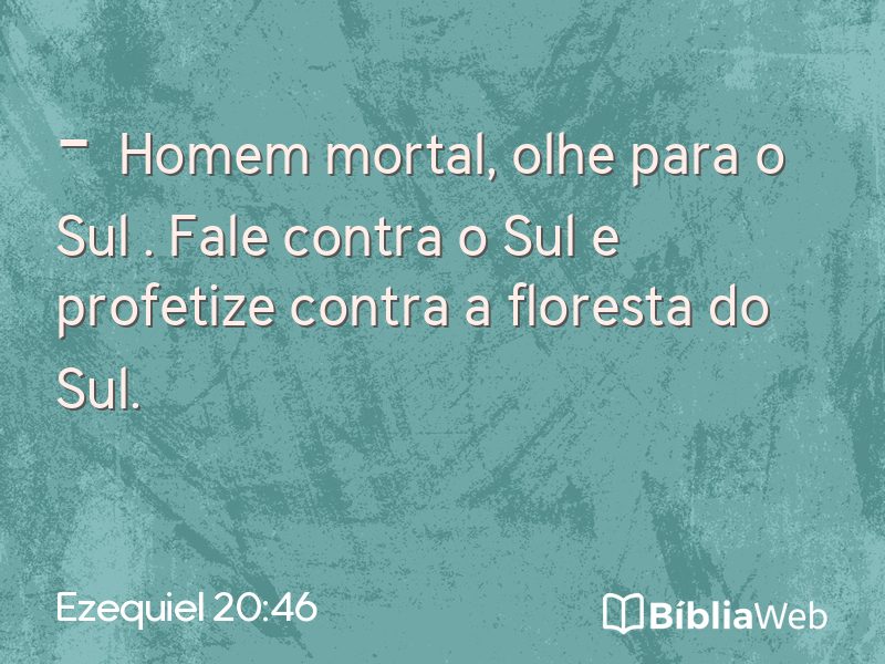 Ezequiel 20:46 em imagem para compartilhar