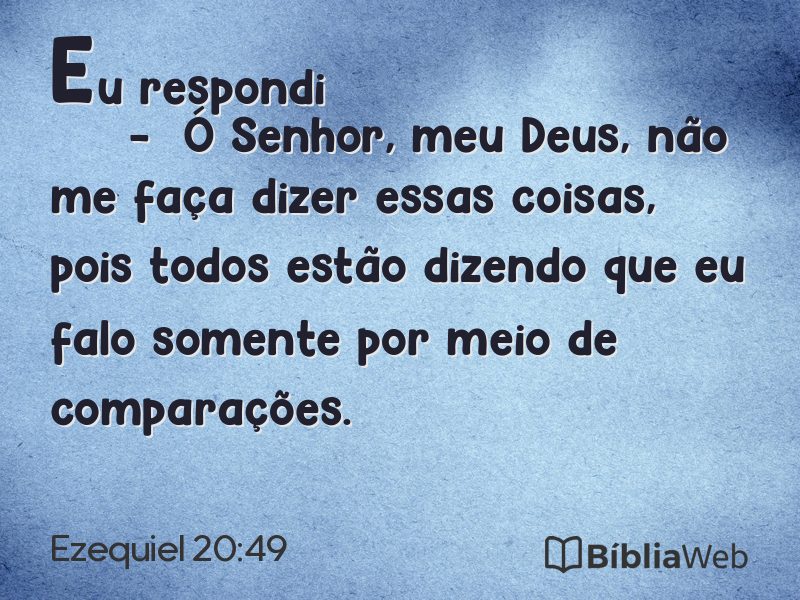 Ezequiel 20:49 em imagem para compartilhar
