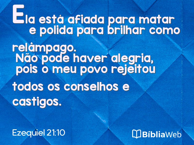 Ezequiel 21:10 em imagem para compartilhar