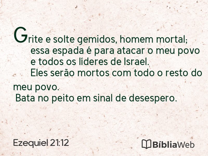 Ezequiel 21:12 em imagem para compartilhar