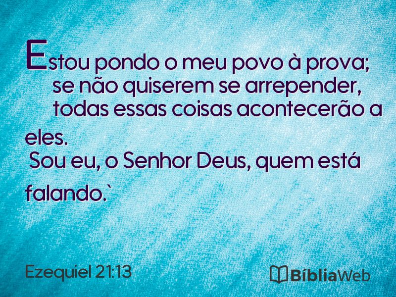 Ezequiel 21:13 em imagem para compartilhar