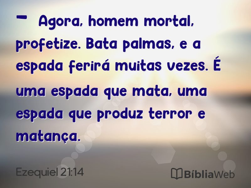 Ezequiel 21:14 em imagem para compartilhar