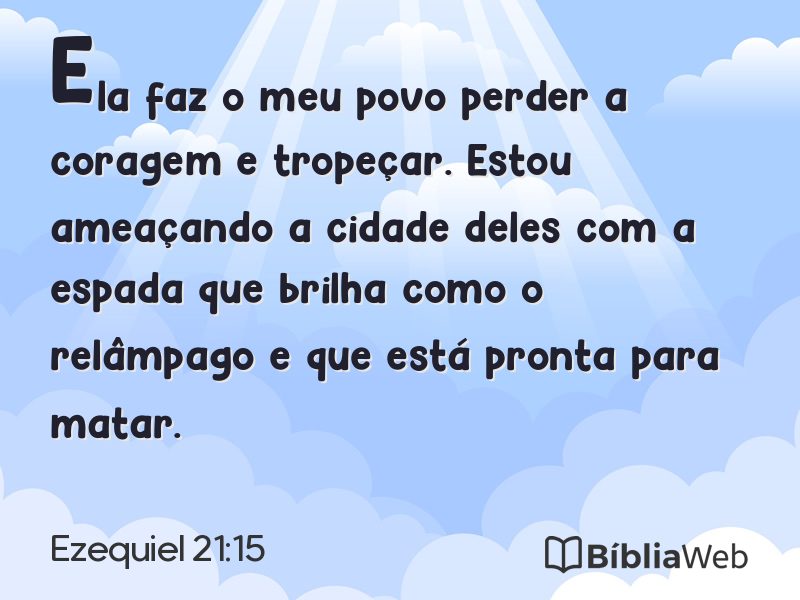 Ezequiel 21:15 em imagem para compartilhar