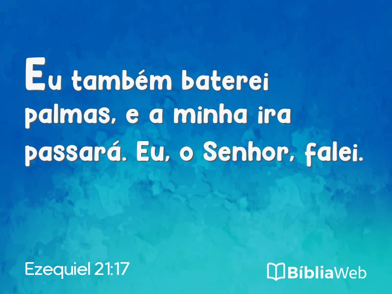 Ezequiel 21:17 em imagem para compartilhar