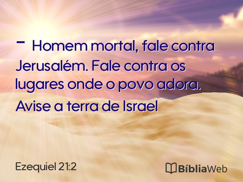 Ezequiel 21:2 em imagem para compartilhar