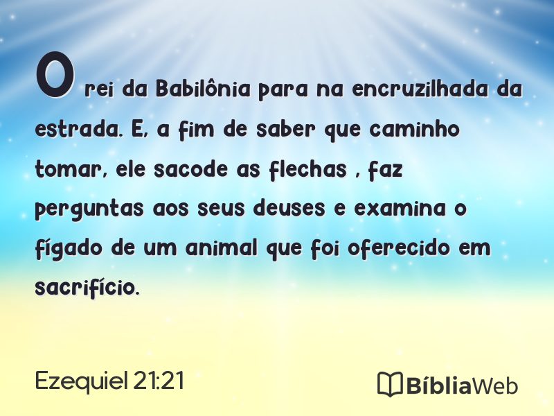 Ezequiel 21:21 em imagem para compartilhar