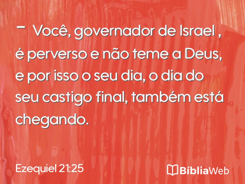 Ezequiel 21:25 em imagem para compartilhar