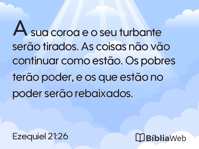 Ezequiel 21:26 em imagem para compartilhar